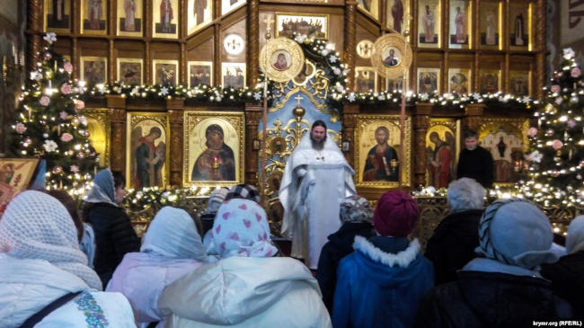 Рождественскую службу возглавил благочинный Севастопольского округа Сергий Халюта