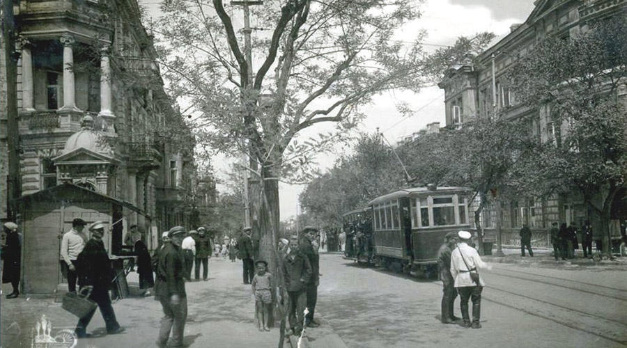 Городской трамвай в Севастополе, старое фото