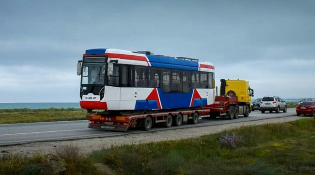 В Евпатории новые трамваи