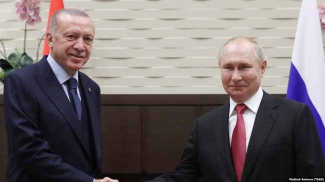 Президенты России Владимир Путин и Турции Реджеп Тайип Эрдоган проведут 29 сентября переговоры