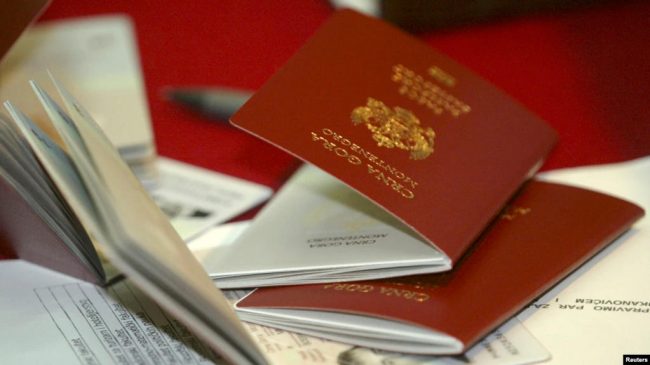 золотые паспорта Черногории