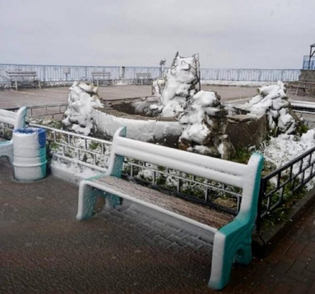 На Ай-Петри в Крыму 24 октября выпал первый снег