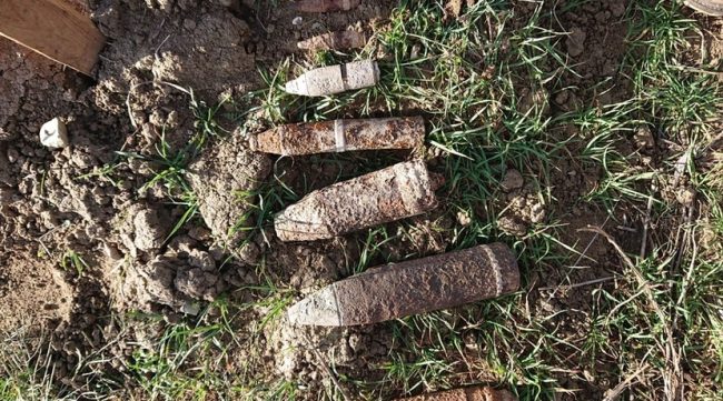 нашли снаряды времён войны при распашке виноградников в Севастополе