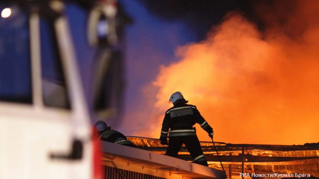 В Севастополе горело здание
