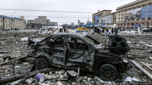 Харьков после обстрела Россией