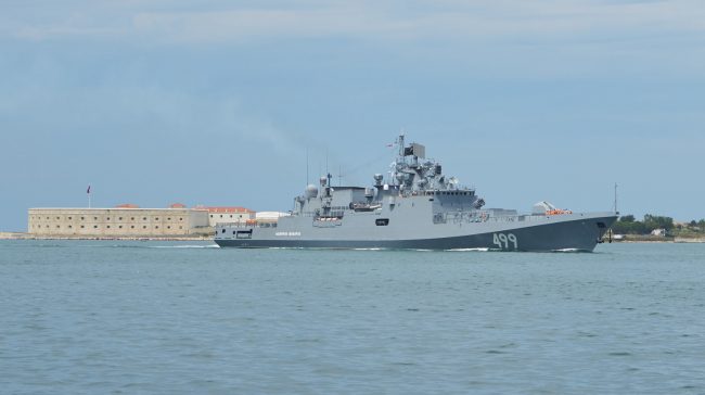Подбит фрегат «Адмирал Макаров»