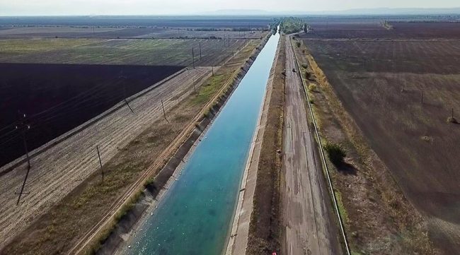 запуск воды по Северо-Крымскому каналу
